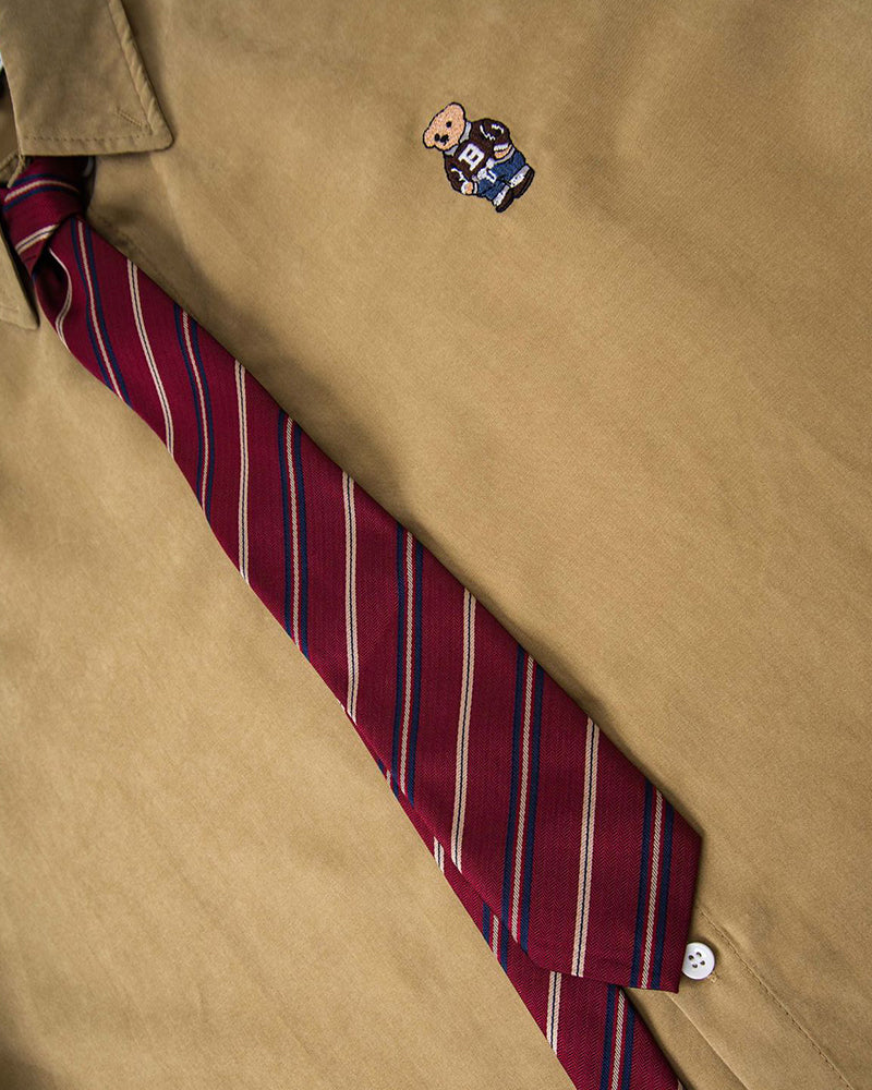 趣味領帶長袖襯衫