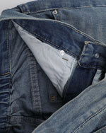 水洗直筒牛仔褲