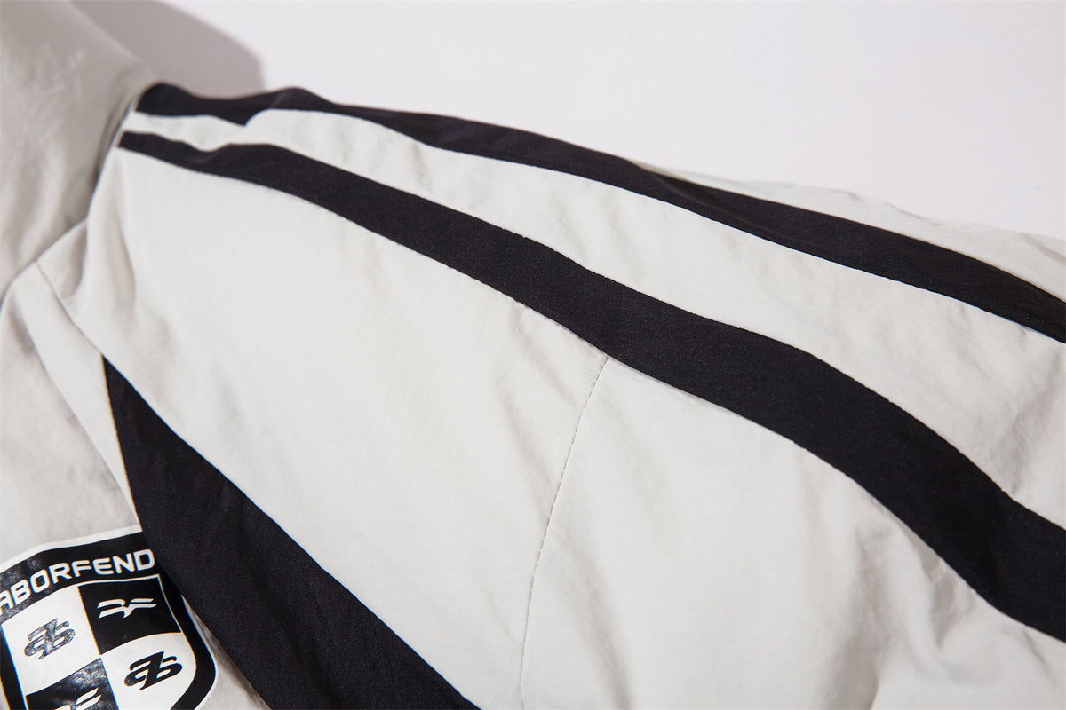 Retro contrast cotton jacket