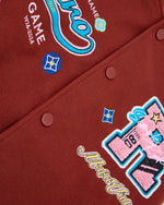 자수 컬러블록 재킷