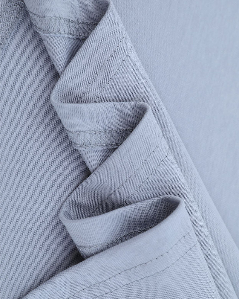 레트로 대비 컬러 커플 반팔