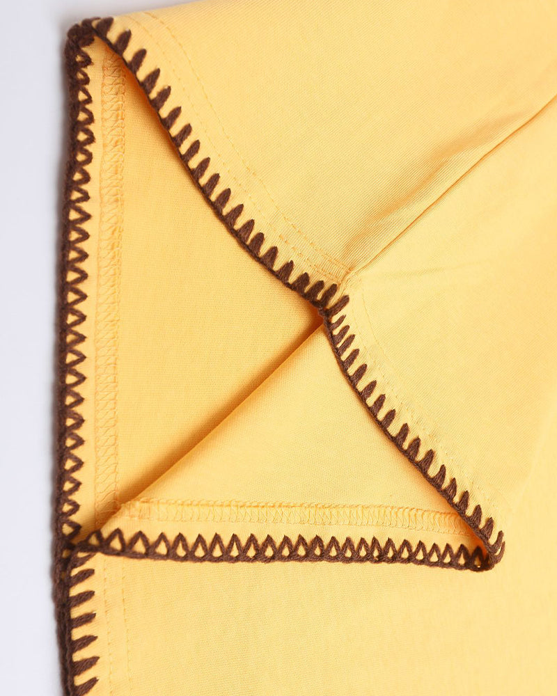 사과 자수 반팔