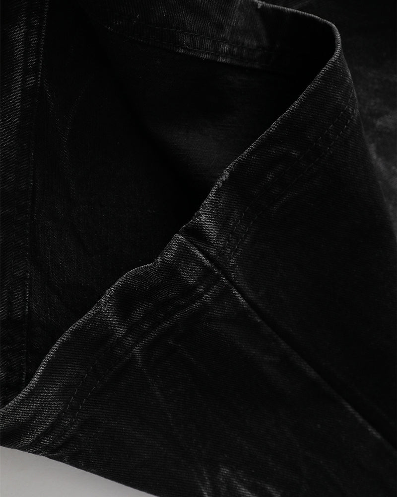 콘트라스트 데님 반바지