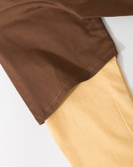 Retro fake two-piece long sleeves