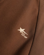 Embroidered zip-up hooded sweatshirt jacket