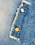 retro simple denim shorts