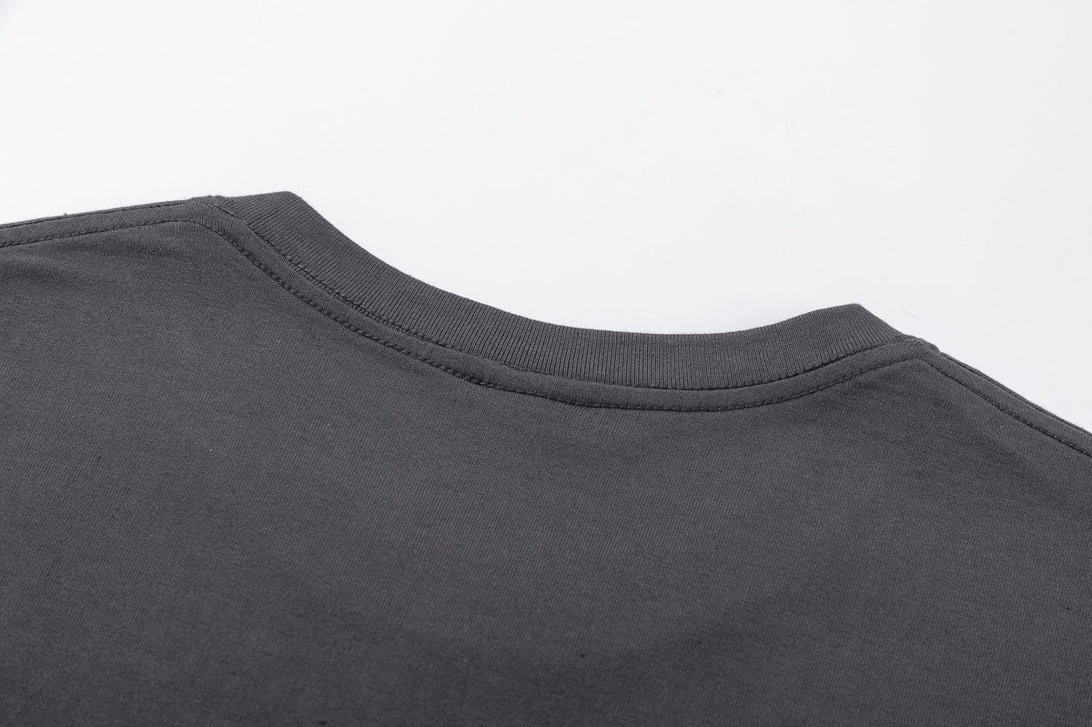 레트로 프린트 맞춤형 반팔