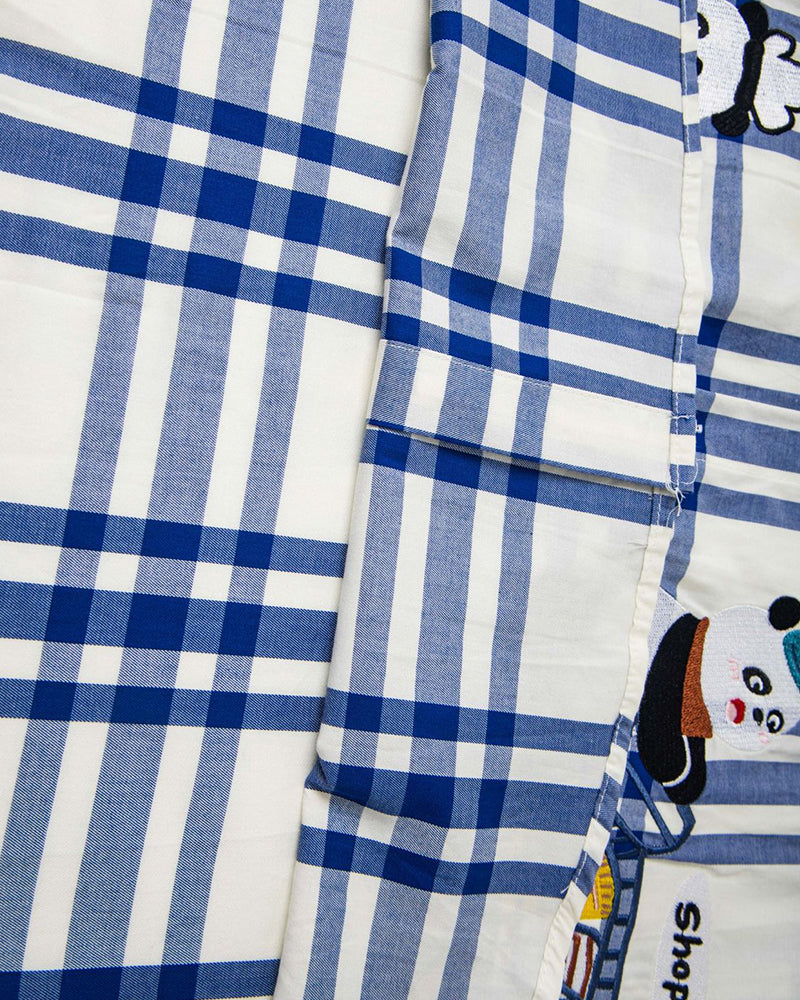 Fun embroidered long-sleeved shirt