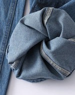 Distressed gradient jeans