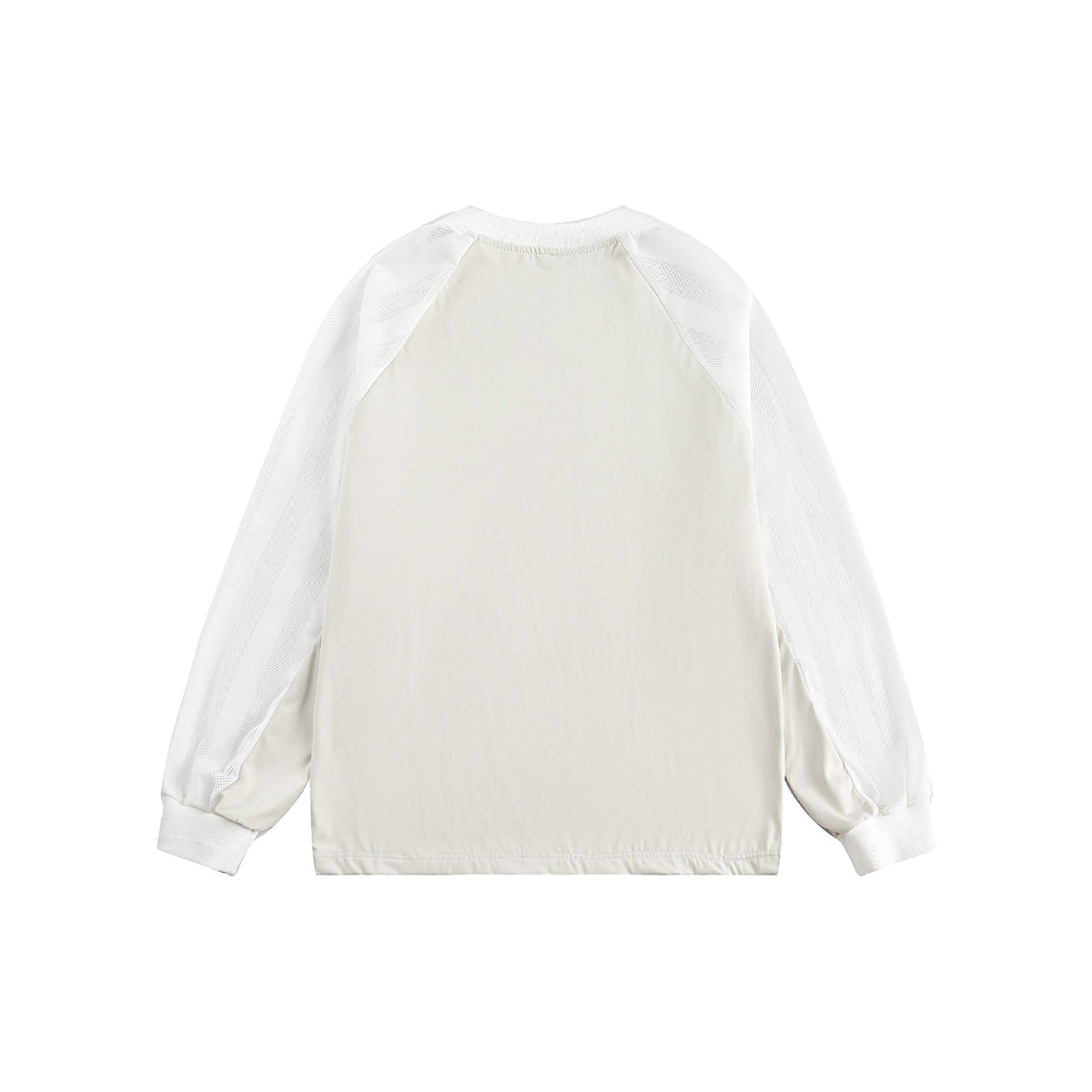 Retro patchwork round neck long sleeves