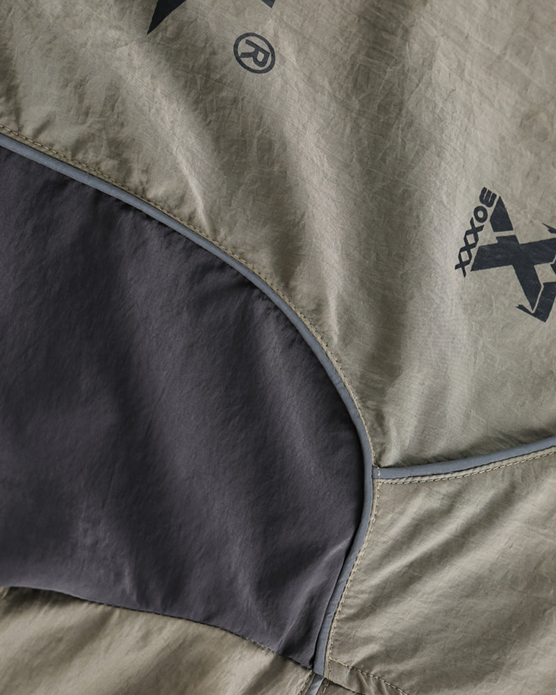 Printed patchwork sweatshirt