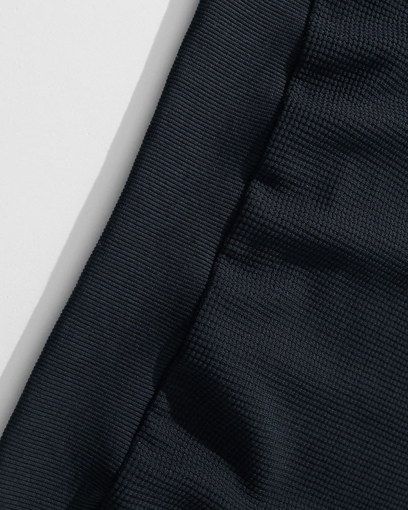 格子拼接翻領衛衣