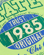 레트로 레터 프린트 반소매