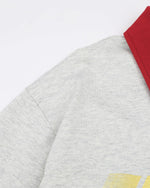 레트로 콘트라스트 라펠 반팔