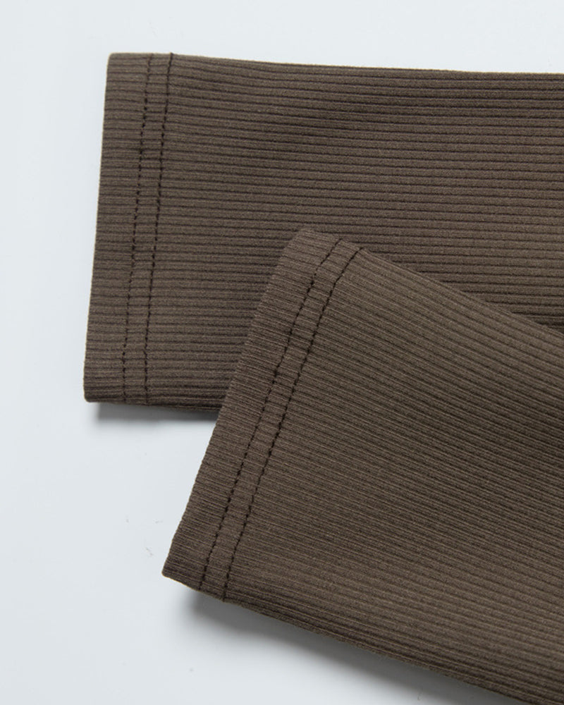 라운드넥, 슬림핏, 긴팔 상의 (여성용)