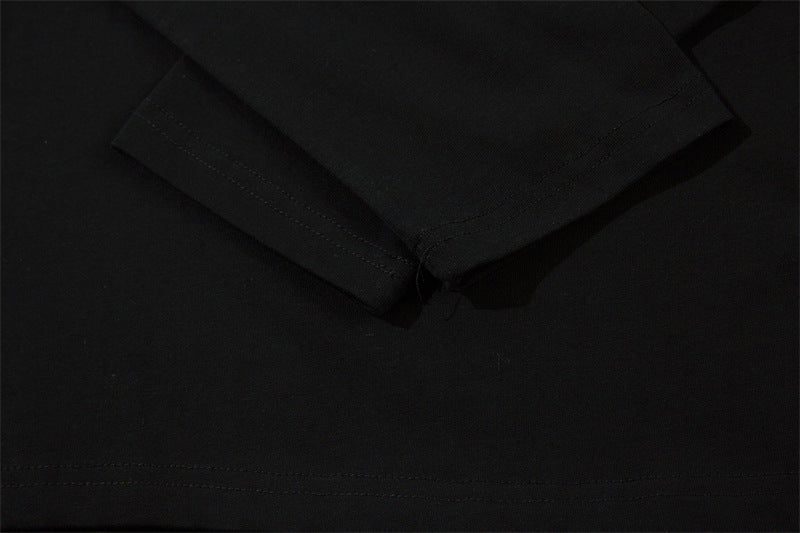 復古撞色拼接長袖