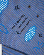 復古刺綉短袖襯衫