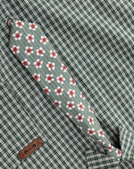 簡約格紋短袖襯衫