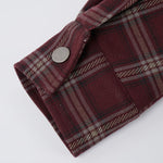 레트로 플레이드 코튼 재킷