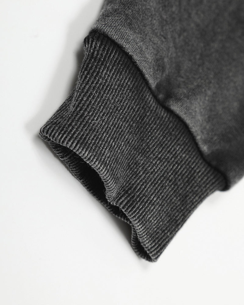 워시드 블랙 디스트레스드 커플 재킷