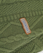 Contrast color crew neck sweater