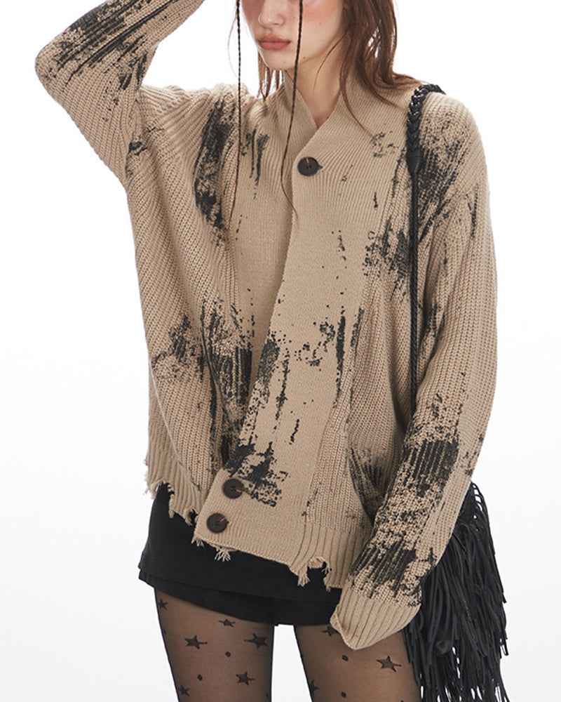 扎染針織外套(女款)