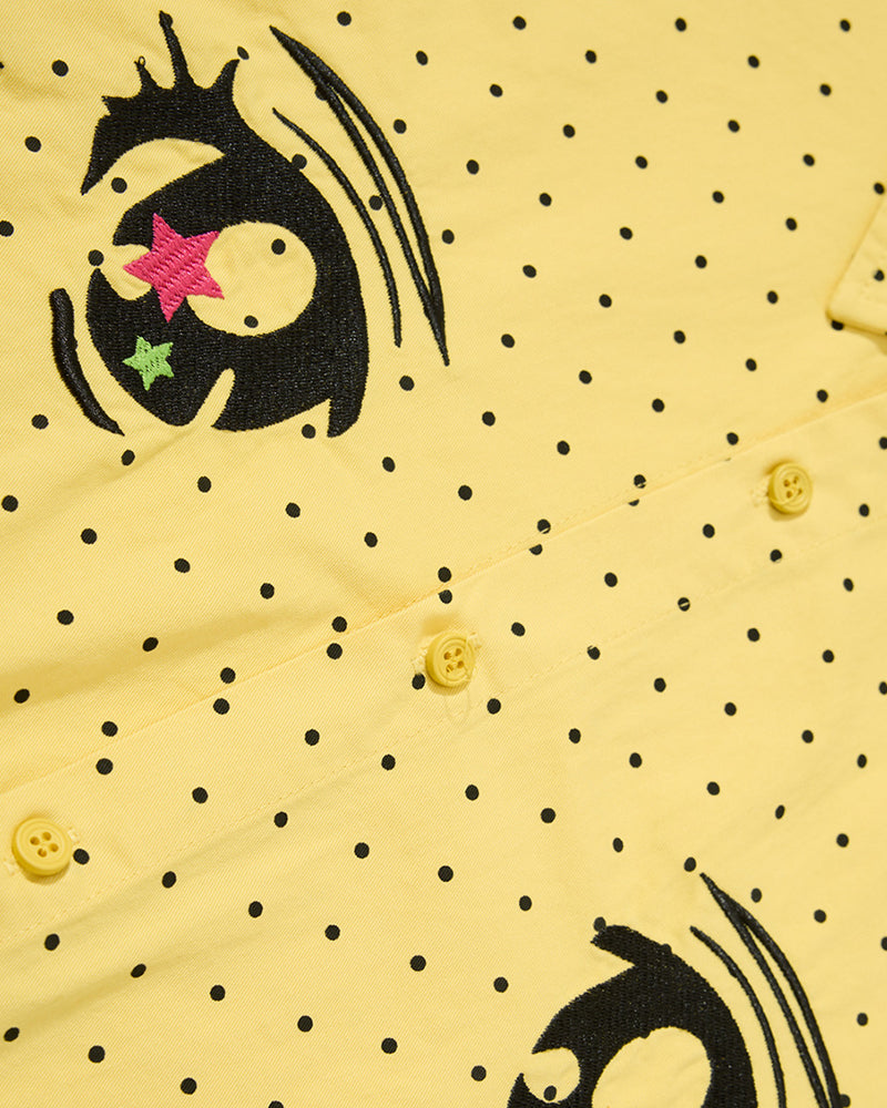 레트로 체크무늬 긴팔 셔츠