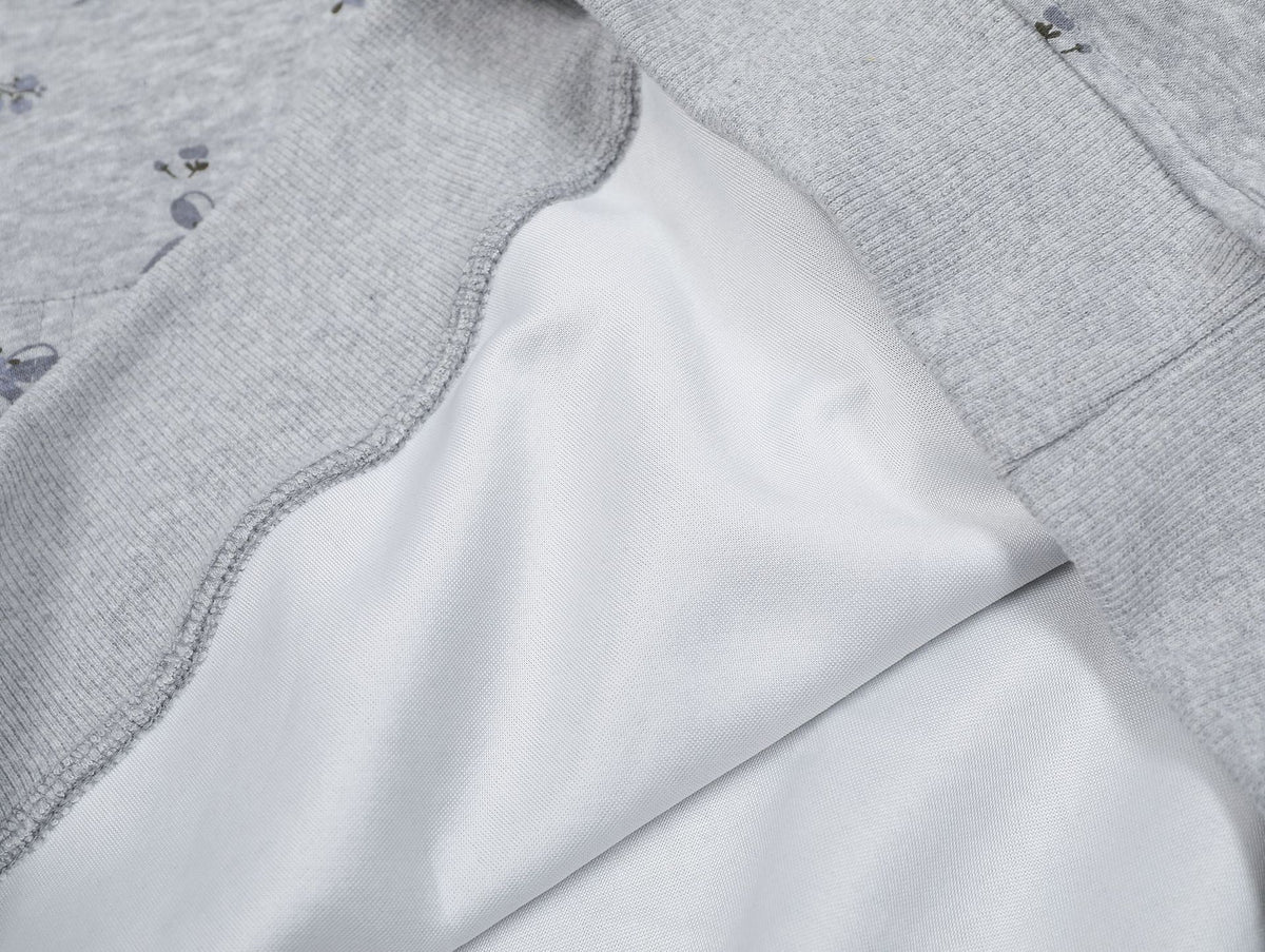 Retro cute embroidered hooded sweatshirt