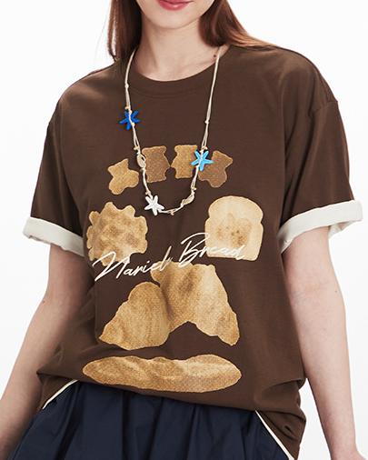 귀여운 프린트 커플 반팔