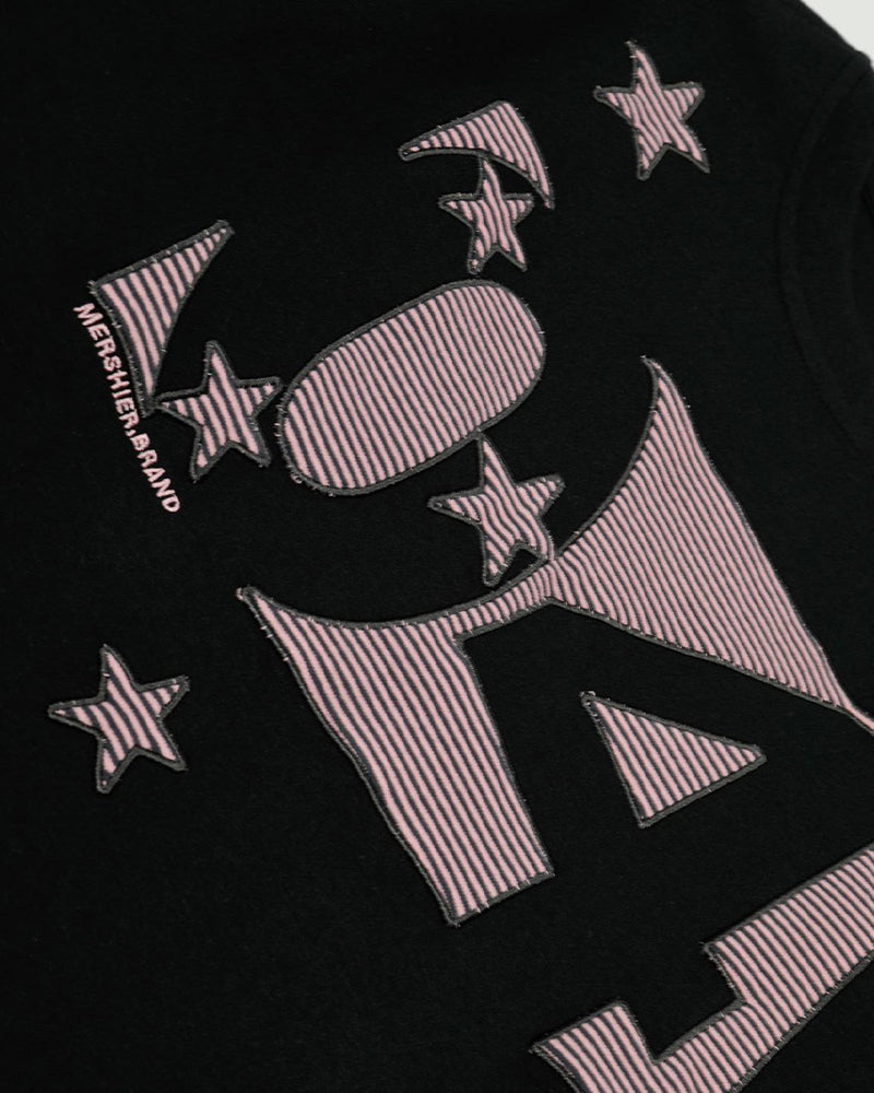 Striped patchwork fake two-piece long sleeves