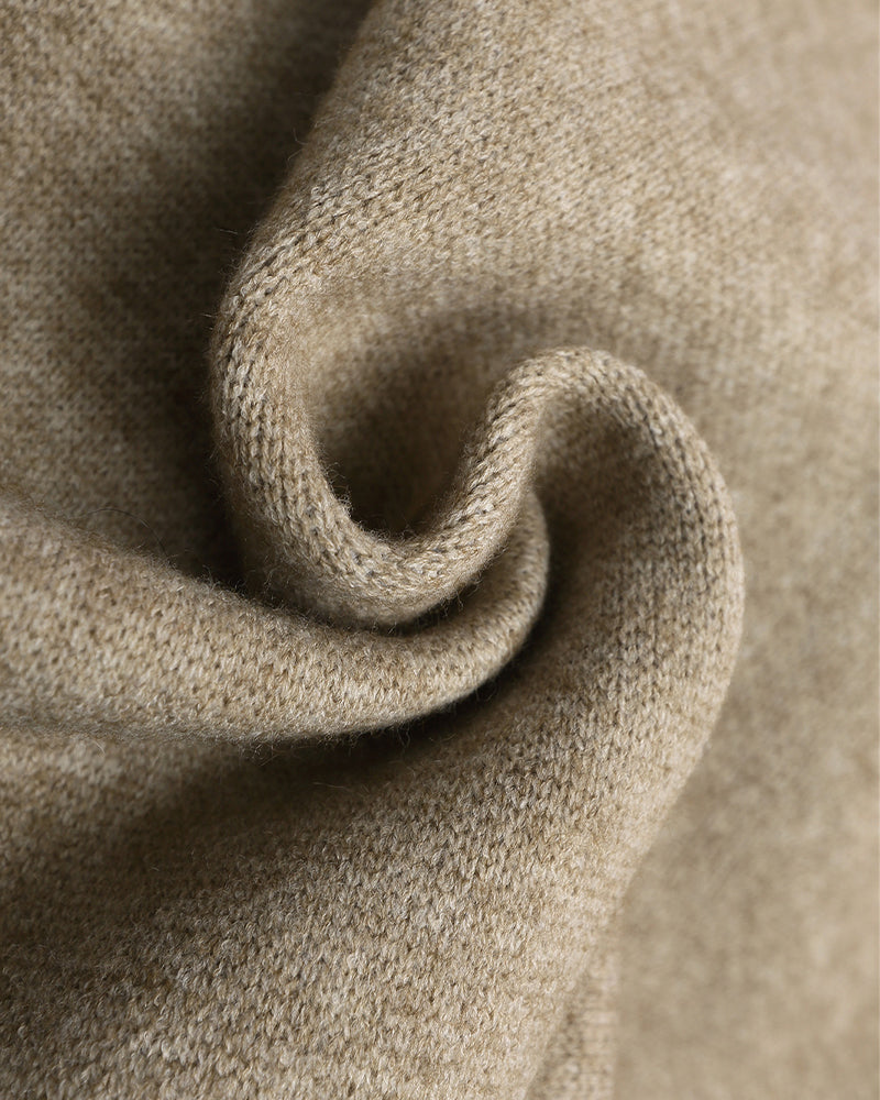 레트로 컬러 블록 폴라베어 스웨터