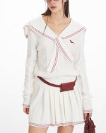 學院風百搭針織套裝(女款)