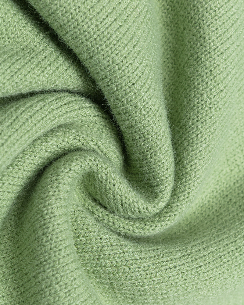 撞色可愛針織衫