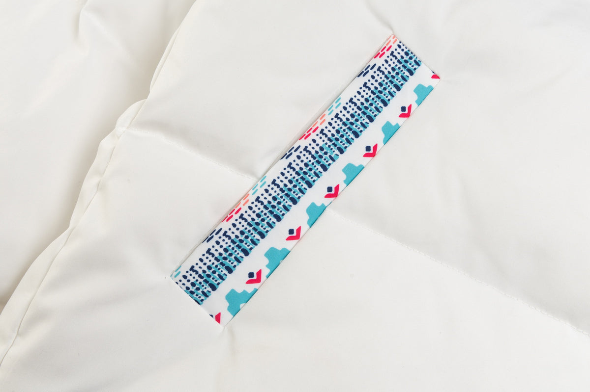 復古撞色拼接棉服