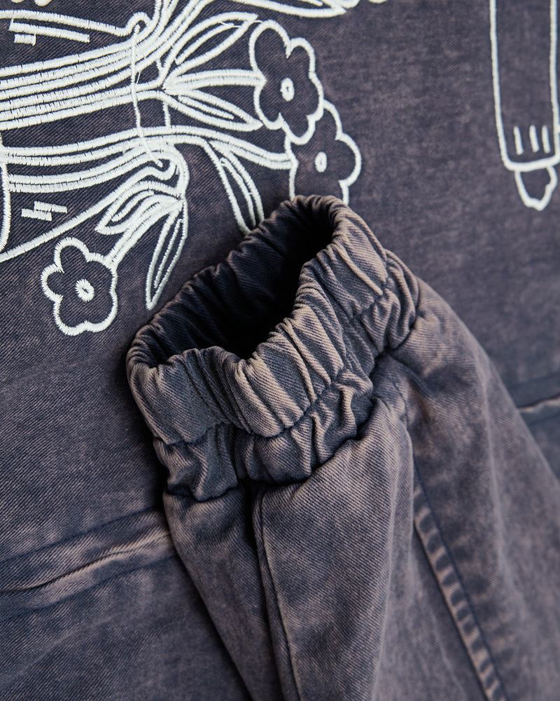 做舊趣味休閑夾克