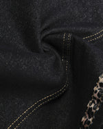 Loose leopard print jeans