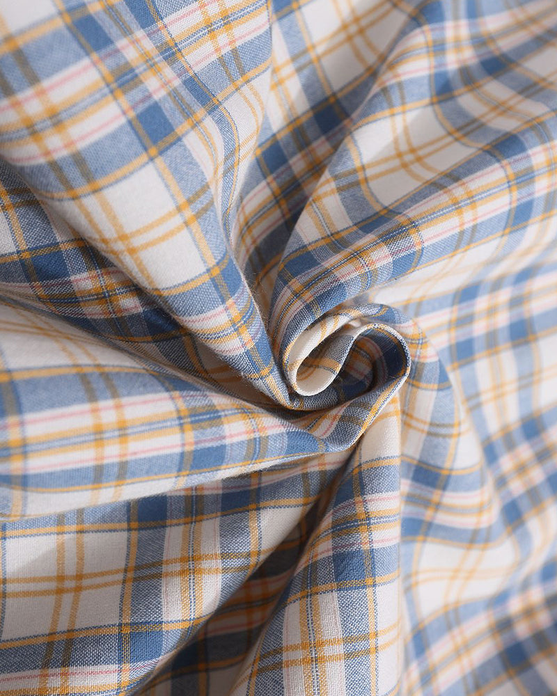 復古格子情侶外套