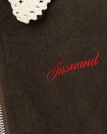 Retro-style knitted cotton coat (women's)