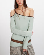 오프숄더 긴팔 상의 (여성용)