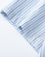 Striped short-sleeved shirt