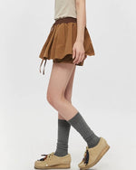 Anti-exposure pleated skirt