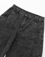 Distressed cropped trousers