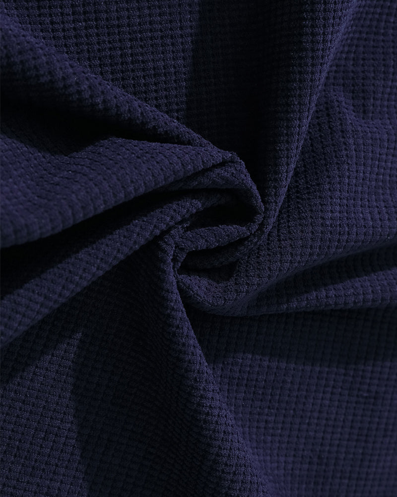 Retro fake two-piece long sleeves