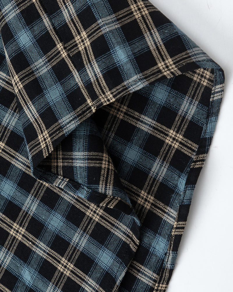 plaid loose long-sleeved shirt