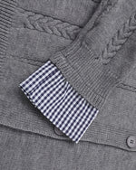 가짜 투피스 스플라이스 커플 스웨터