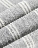 Retro letter lapel striped long sleeves