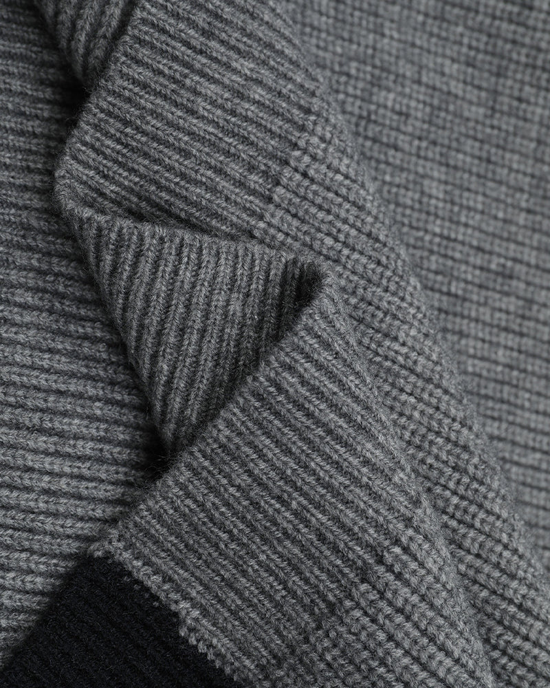 Retro letter turtleneck sweater