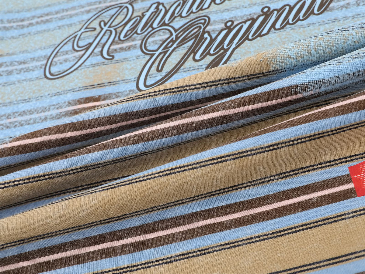 레트로 스트라이프 반팔