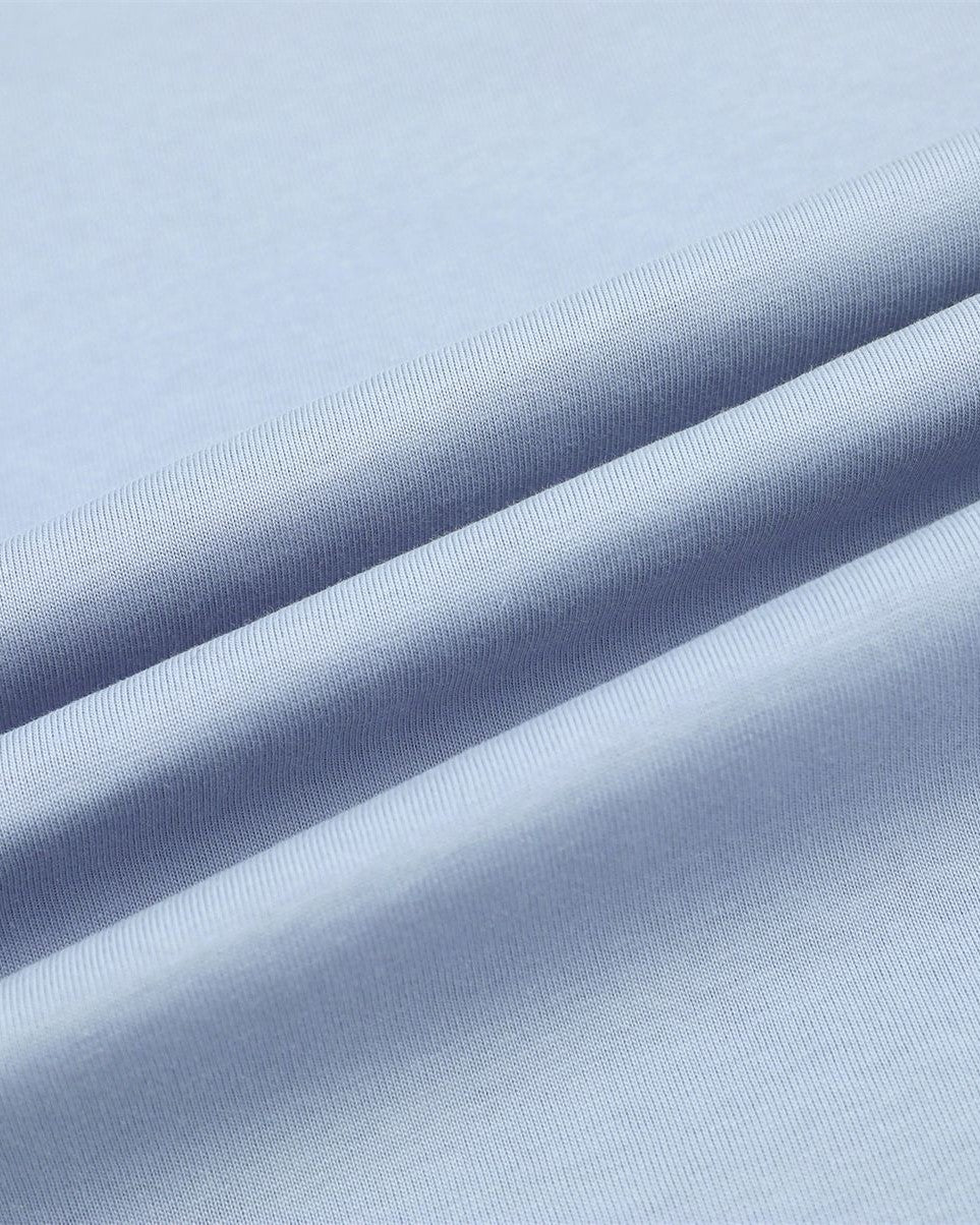 레트로 콘트라스트 프린트 반소매