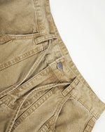 Distressed patchwork work pants